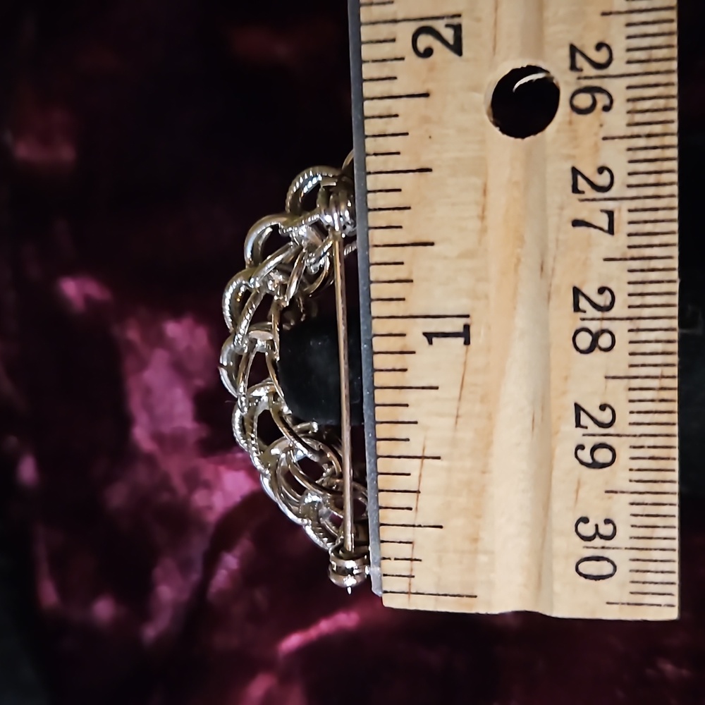 Silver Wire Coat Pin - Picture 4 of 4